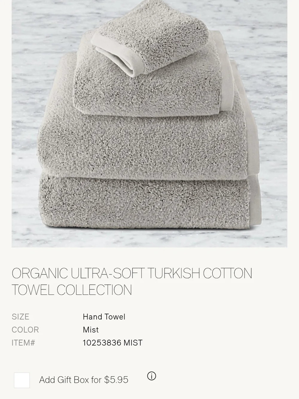 Restoration Hardware Turkish Towel Set